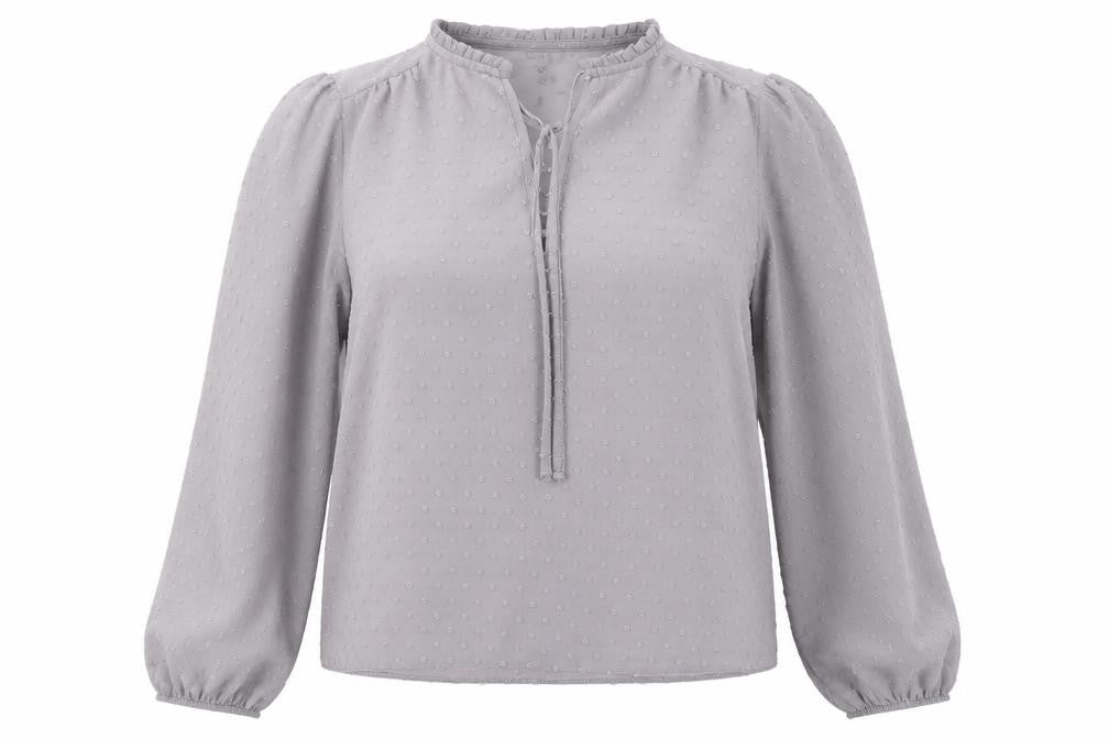 Womens UK Size 6 New Look Grey Basic Blouse