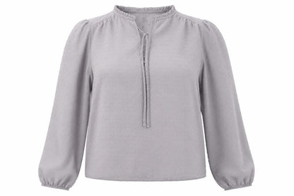 Womens UK Size 6 New Look Grey Basic Blouse