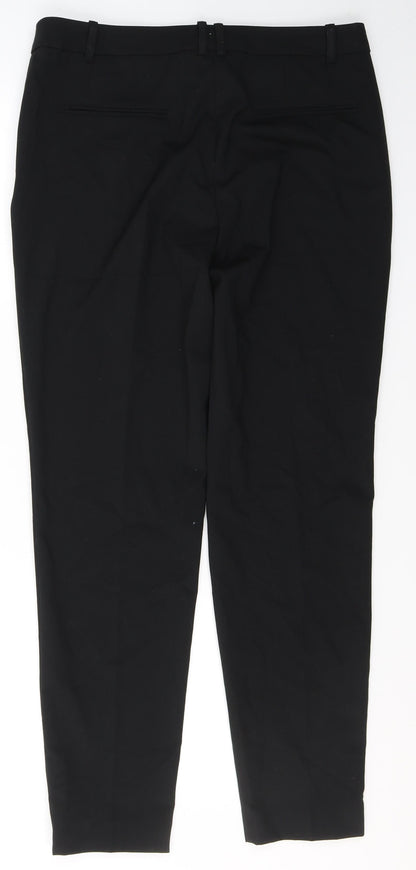 Marks and Spencer Womens Grey  Polyester Trousers  Size 14 L32 in Regular