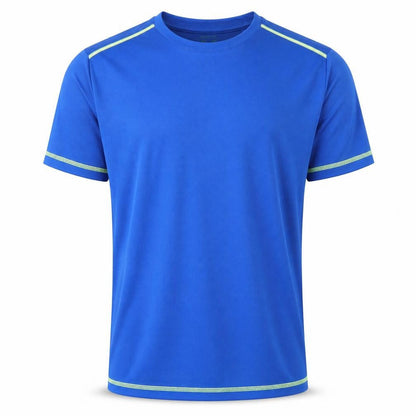 Crivit Mens Blue  Polyester Pullover T-Shirt Size S Round Neck