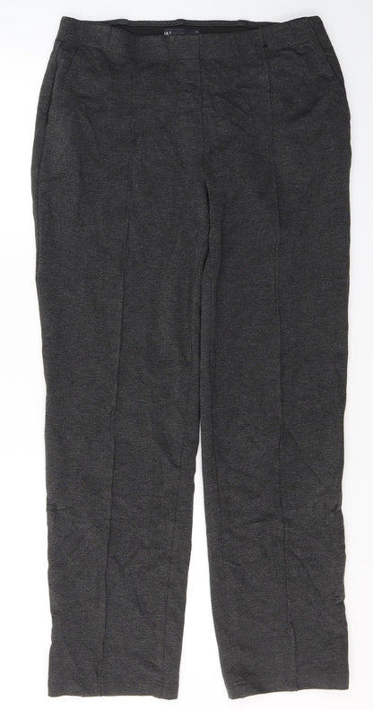 Womens UK Size 12 Marks and Spencer Regular Fit  Grey Trousers