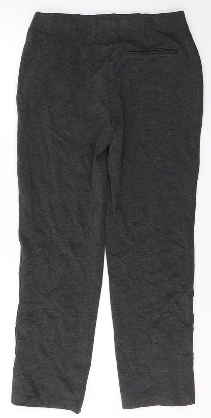 Womens UK Size 12 Marks and Spencer Regular Fit  Grey Trousers