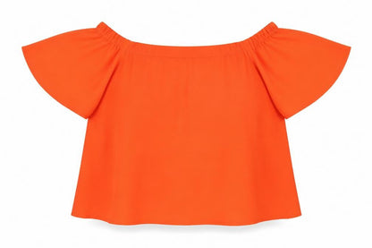 Womens UK Size 14 New Look Orange Basic Blouse
