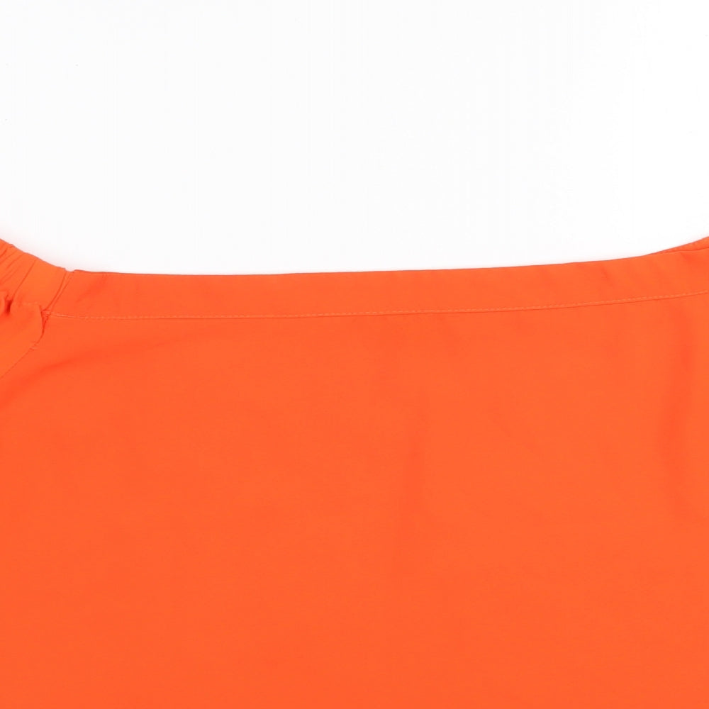 Womens UK Size 14 New Look Orange Basic Blouse