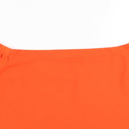 Womens UK Size 14 New Look Orange Basic Blouse