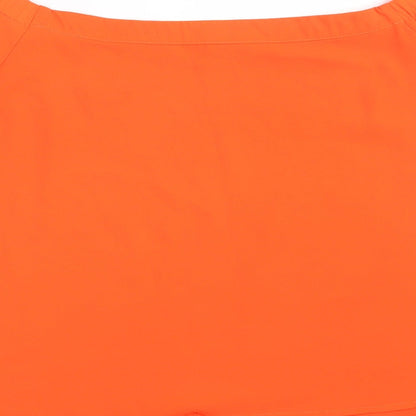 Womens UK Size 14 New Look Orange Basic Blouse