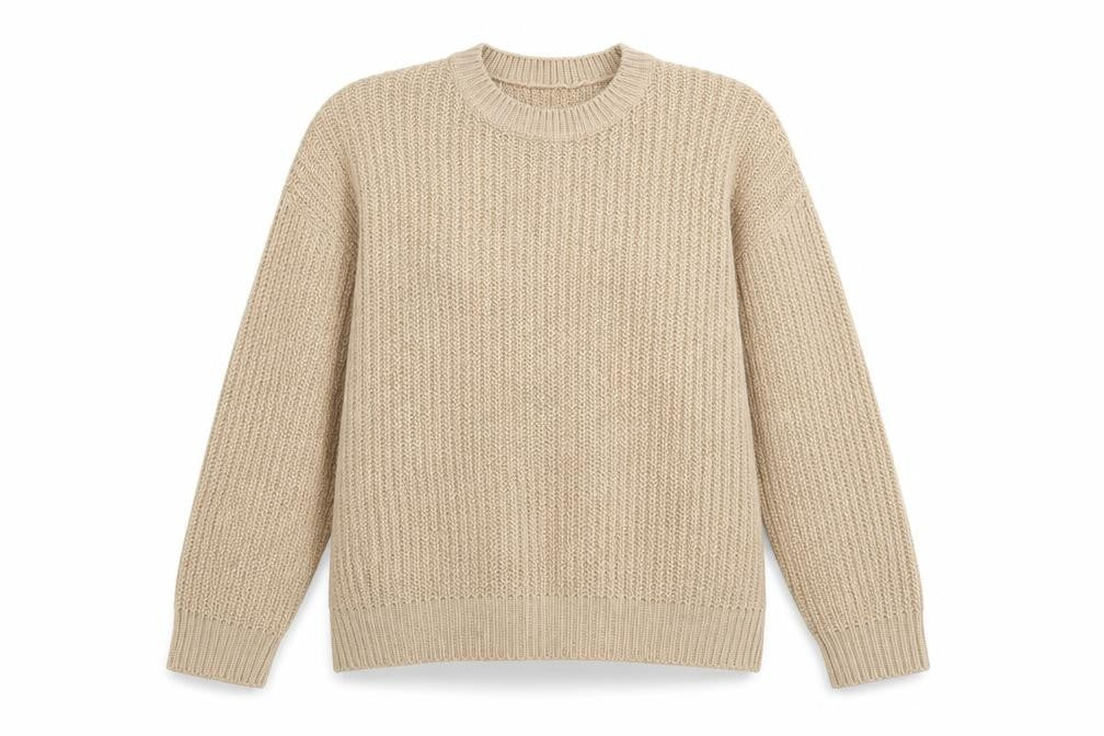 Womens UK Size M New Look Beige Pullover Jumper