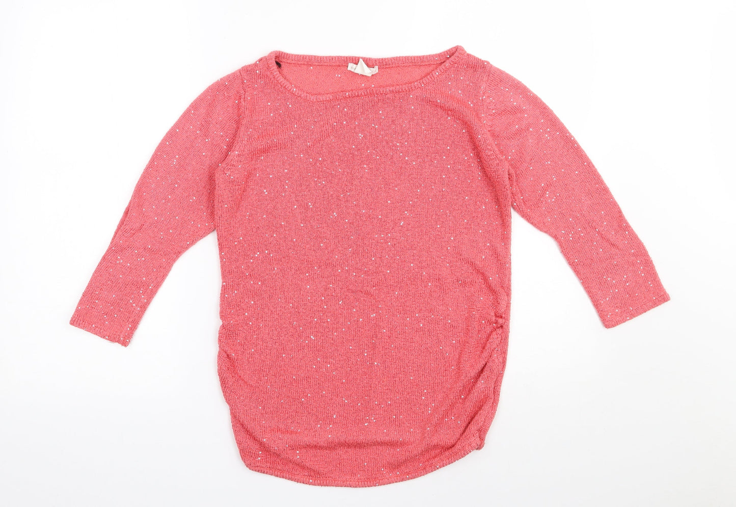 Womens UK Size M H&M Pink Pullover Jumper
