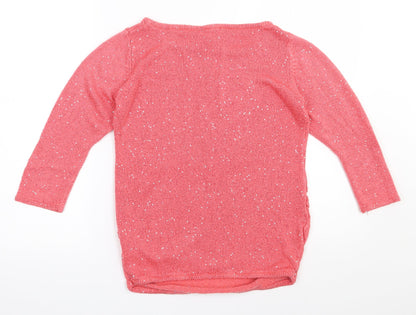 Womens UK Size M H&M Pink Pullover Jumper