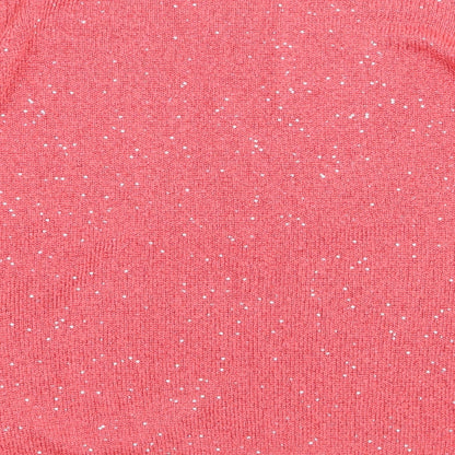 Womens UK Size M H&M Pink Pullover Jumper