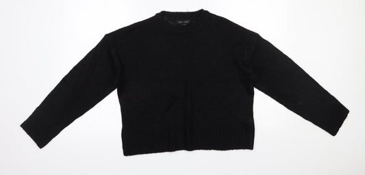 Womens UK Size S New Look Black Pullover Jumper
