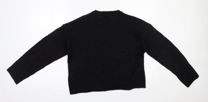 Womens UK Size S New Look Black Pullover Jumper
