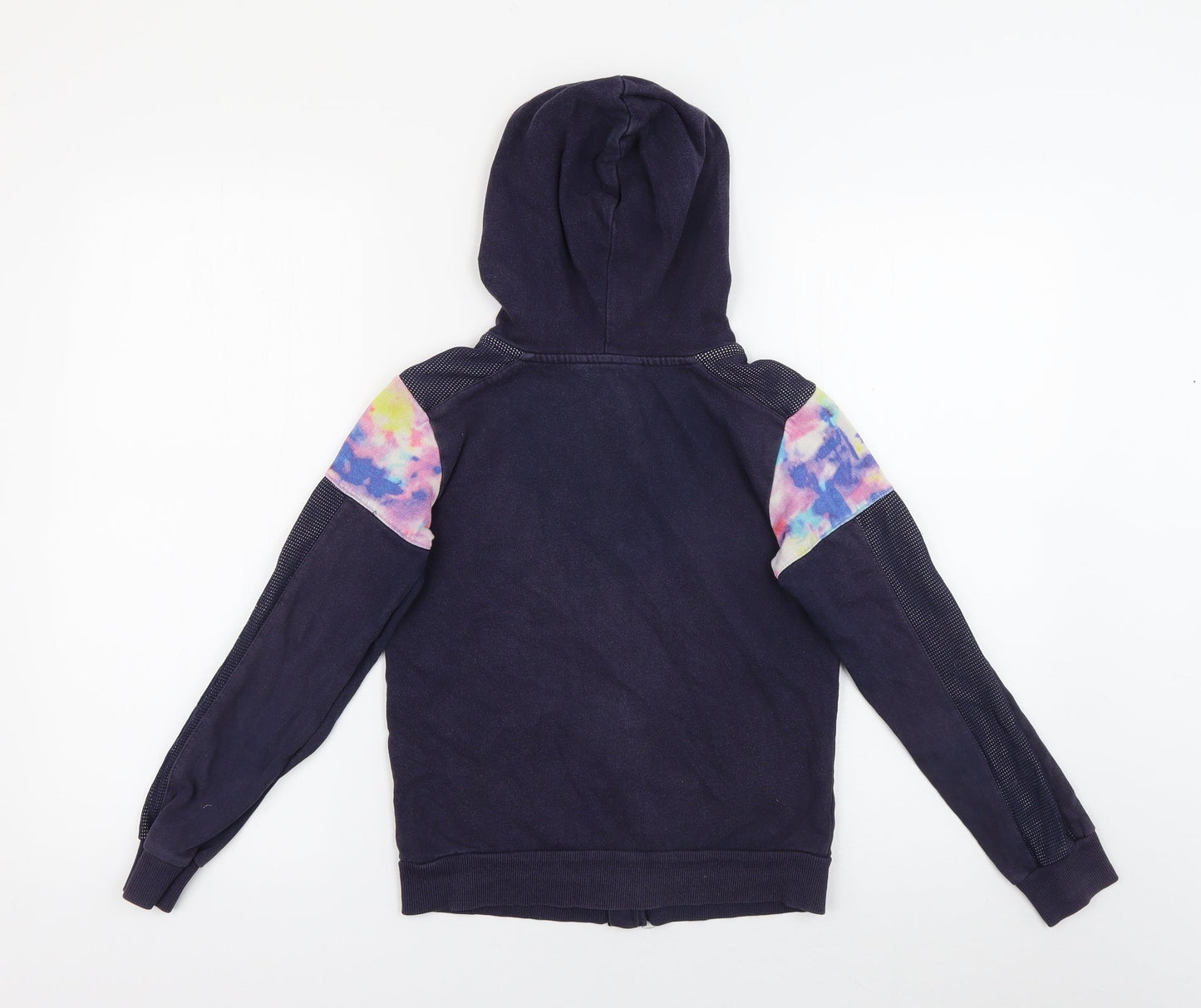 Pineapple  Girls Blue  Cotton Full Zip Hoodie Size 9-10 Years  Zip