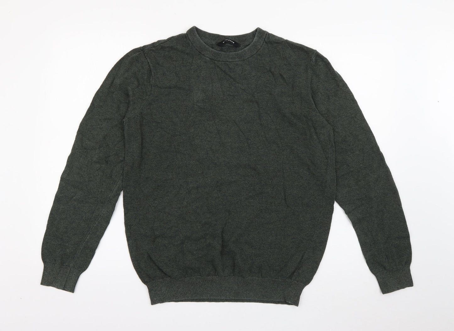 Womens UK Size M Peacocks Green Pullover Jumper