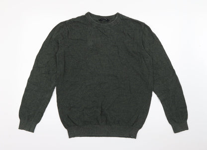 Womens UK Size M Peacocks Green Pullover Jumper