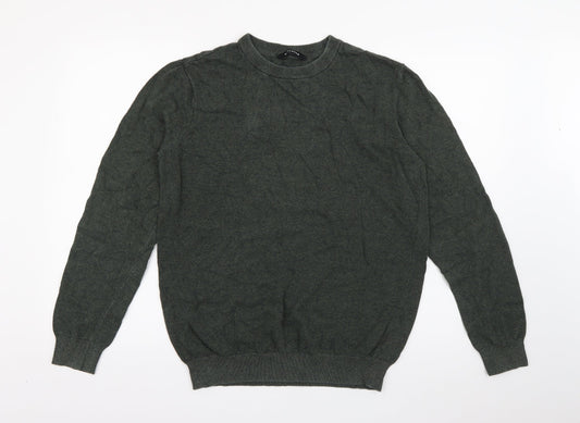 Womens UK Size M Peacocks Green Pullover Jumper