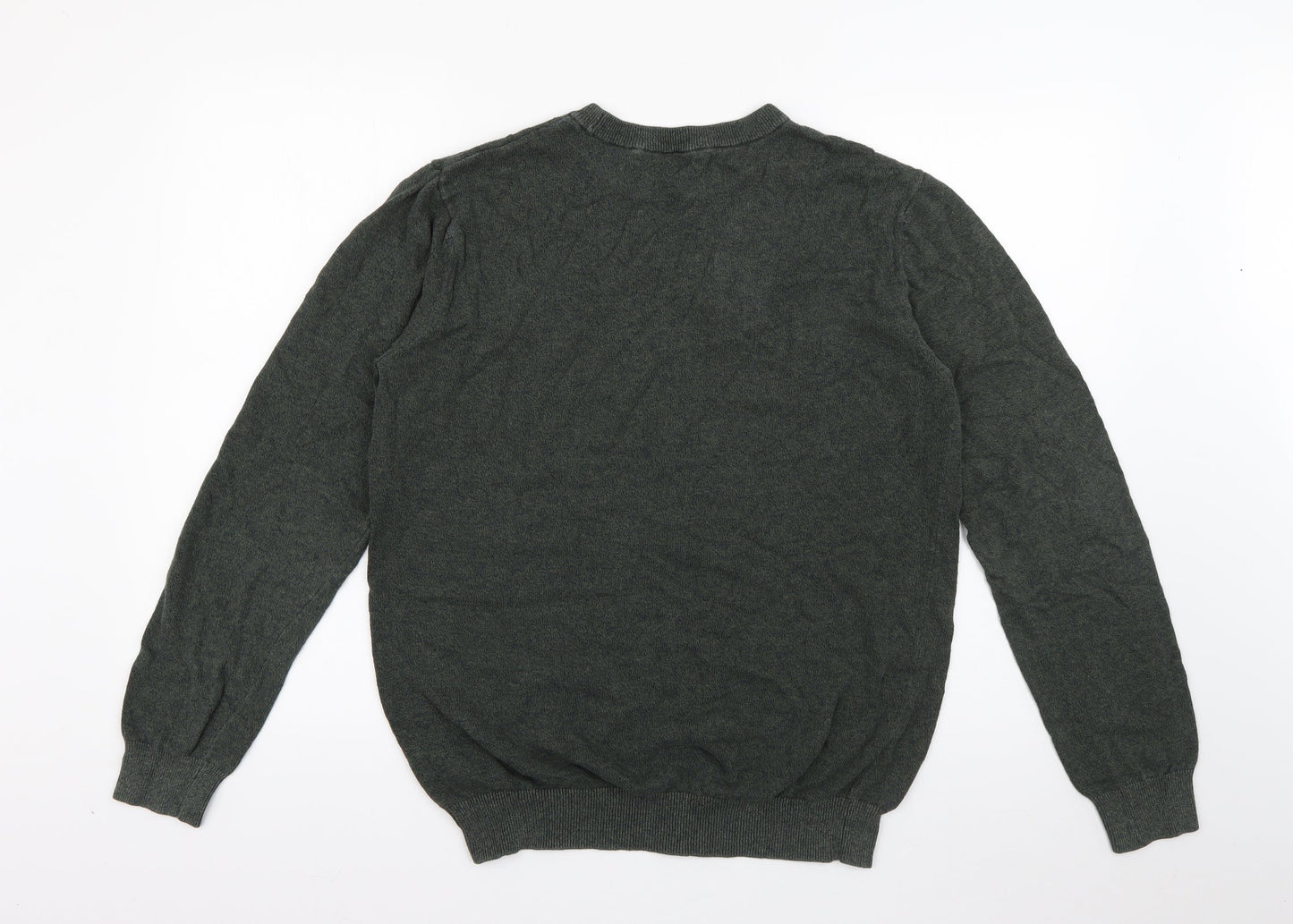 Womens UK Size M Peacocks Green Pullover Jumper