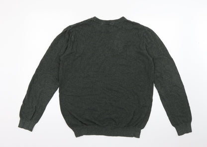 Womens UK Size M Peacocks Green Pullover Jumper
