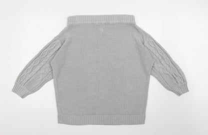 Womens UK Size 12 Be you Grey Pullover Jumper