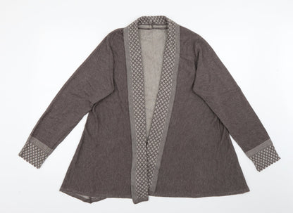 Womens UK Size 16 Per Una Brown Cardigan Jumper