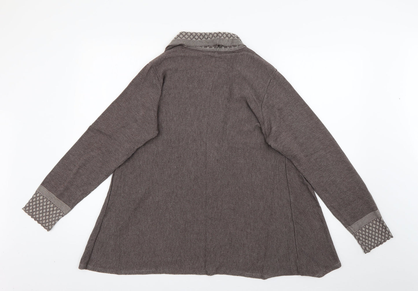 Womens UK Size 16 Per Una Brown Cardigan Jumper