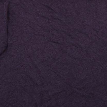Linea Womens Purple Crew Neck  Cotton Pullover Jumper Size XL