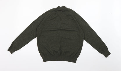 Primark Womens Green  Polyester Jersey T-Shirt Size L High Neck