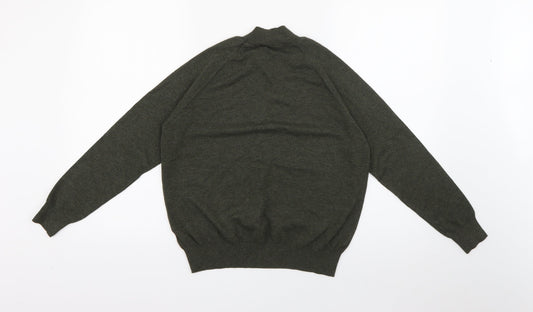 Primark Womens Green  Polyester Jersey T-Shirt Size L High Neck