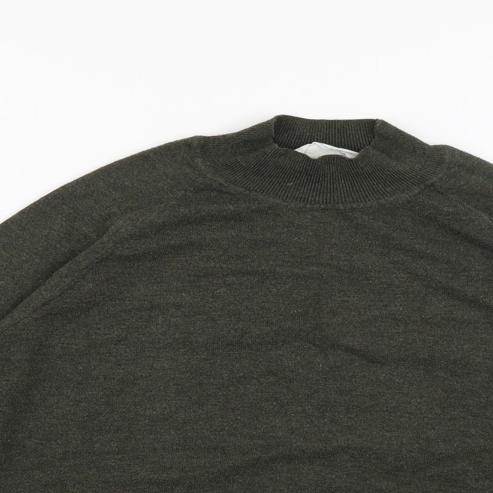 Primark Womens Green  Polyester Jersey T-Shirt Size L High Neck