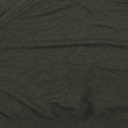 Primark Womens Green  Polyester Jersey T-Shirt Size L High Neck