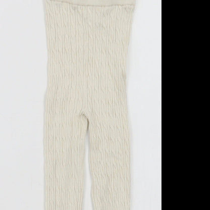 George Baby Beige  Viscose Jogger Leggings Size 18-24 Months