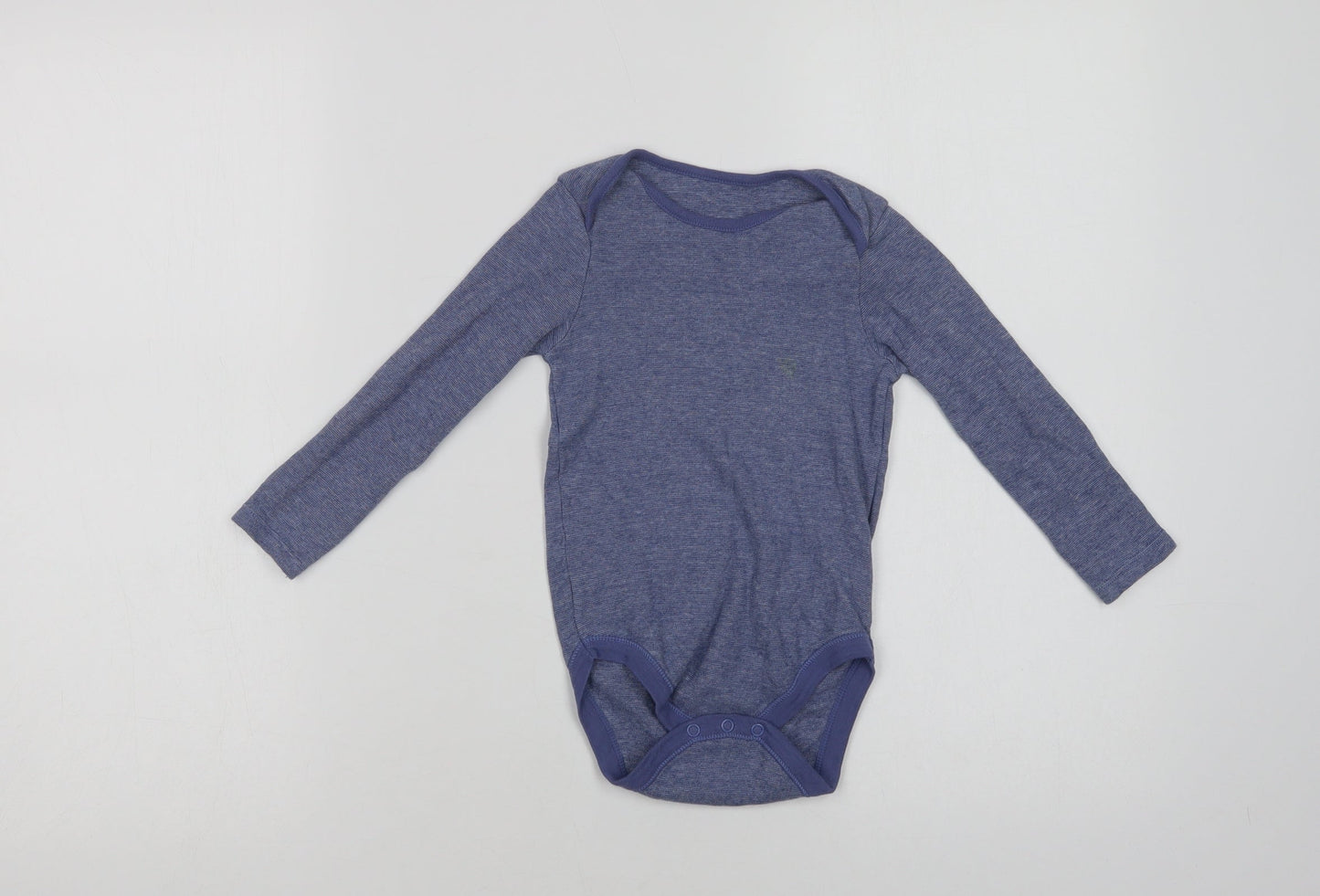Dunnes Stores Girls Blue  Cotton Bodysuit One-Piece Size 2-3 Years  Snap