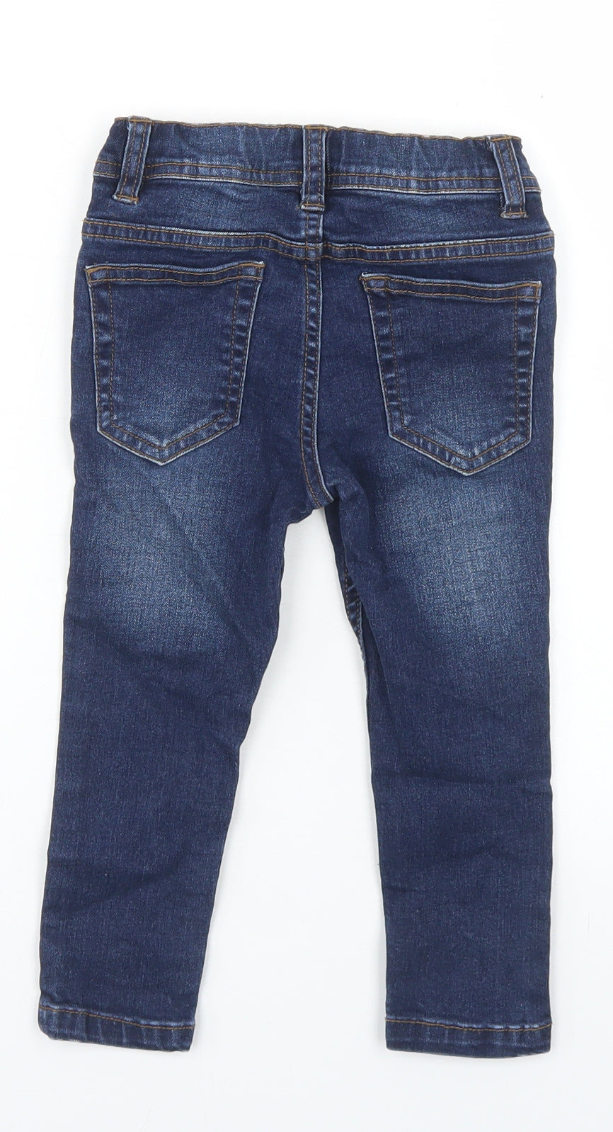 Denim Co Girls Blue  Cotton Skinny Jeans Size 2-3 Years  Regular Snap