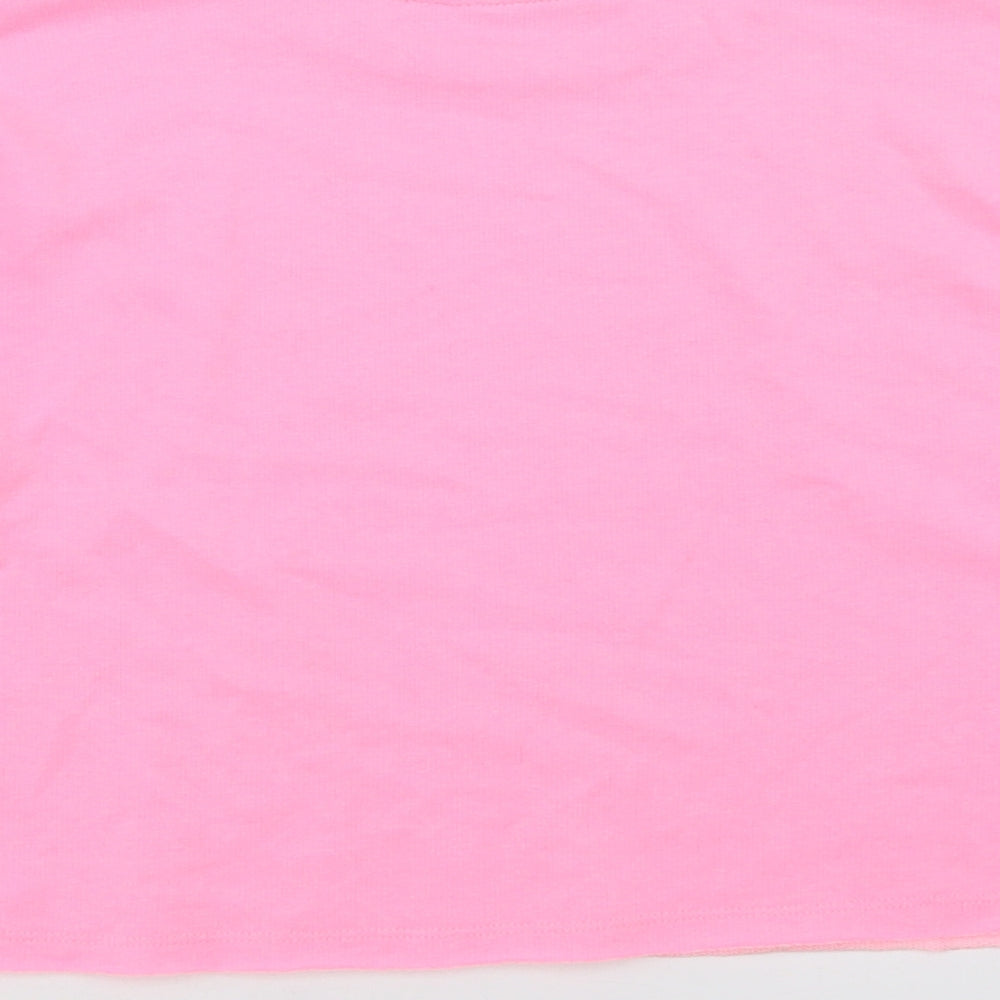 George Girls Pink  Polyester Pullover Sweatshirt Size 10-11 Years   - cropped