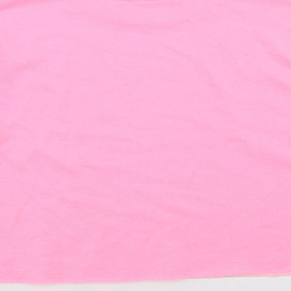 George Girls Pink  Polyester Pullover Sweatshirt Size 10-11 Years   - cropped