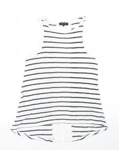 Womens UK Size 8 New Look White Basic Tank