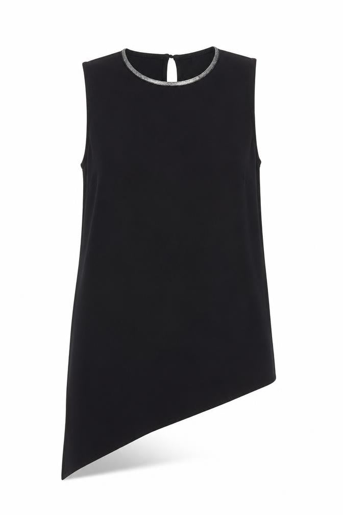 Womens UK Size 10 River Island Black Basic Blouse