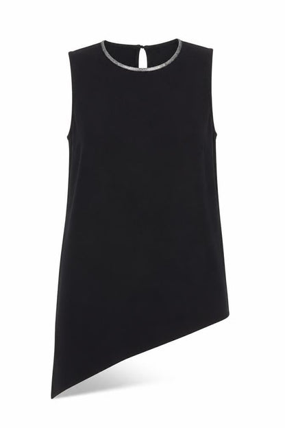 Womens UK Size 10 River Island Black Basic Blouse