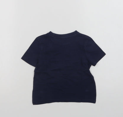 Very Baby Blue  Cotton Basic T-Shirt Size 18-24 Months Crew Neck  - Born To Rule