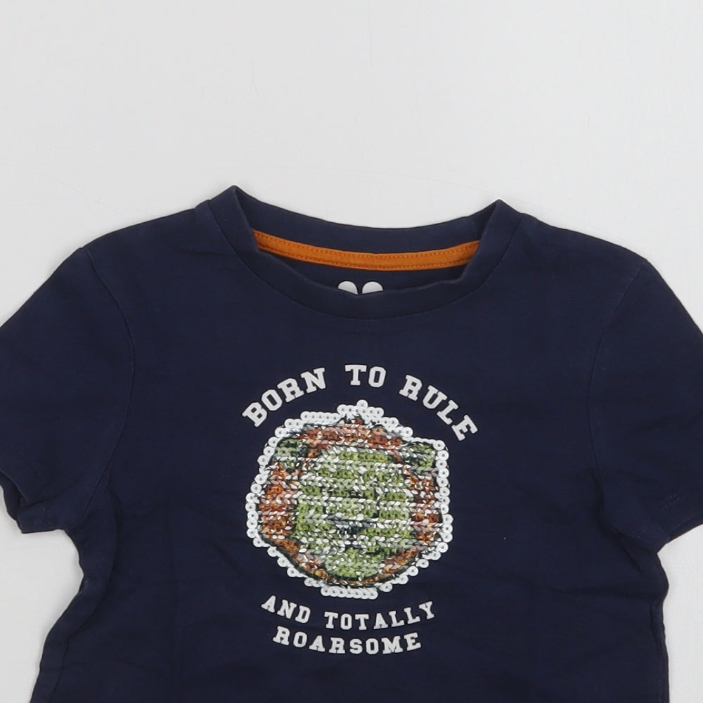 Very Baby Blue  Cotton Basic T-Shirt Size 18-24 Months Crew Neck  - Born To Rule