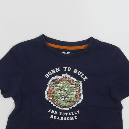 Very Baby Blue  Cotton Basic T-Shirt Size 18-24 Months Crew Neck  - Born To Rule