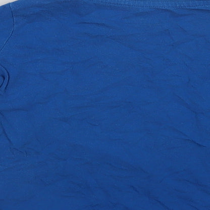 Lupilu Baby Blue  Cotton Basic T-Shirt Size 12-18 Months Crew Neck Snap - I'm With The Band