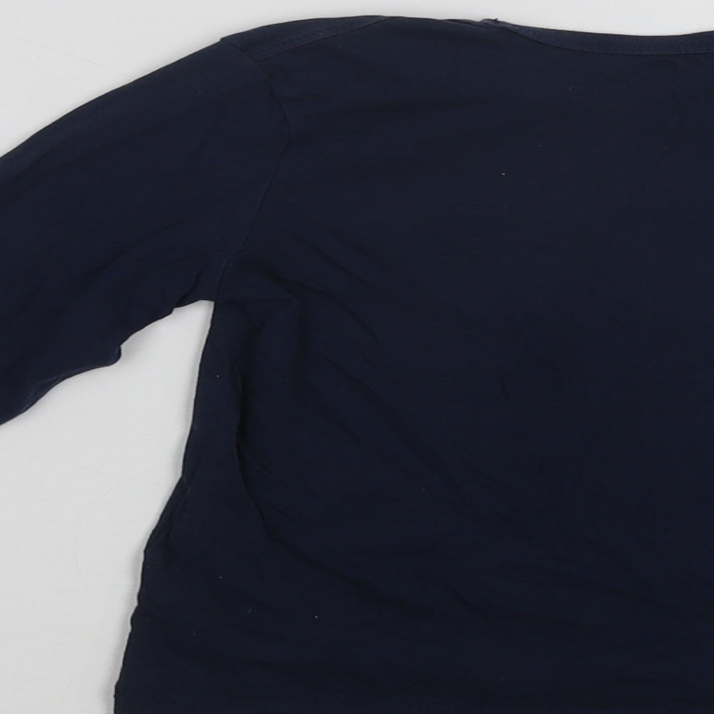 H&M Boys Blue  Cotton Basic T-Shirt Size 3-4 Years Crew Neck  - Lego