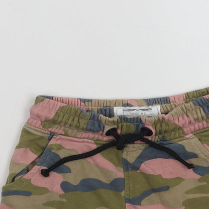 NEXT Baby Green Camouflage Cotton Cropped Trousers Size 18-24 Months  Drawstring