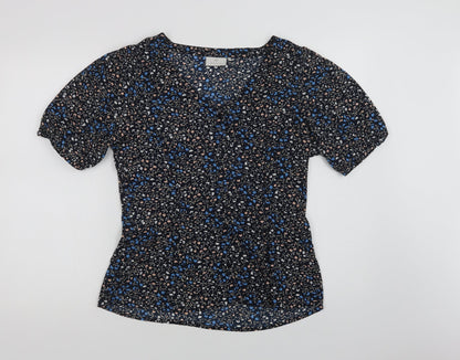Womens UK Size 8 Kaffe Blue Basic Blouse