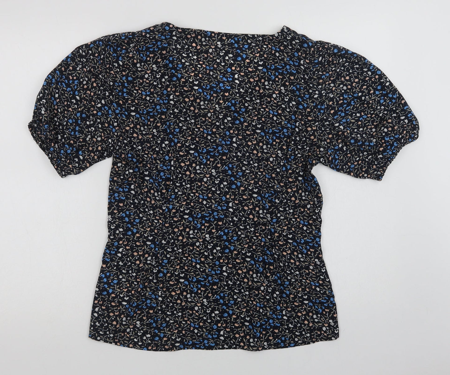 Womens UK Size 8 Kaffe Blue Basic Blouse