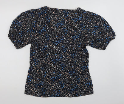 Womens UK Size 8 Kaffe Blue Basic Blouse