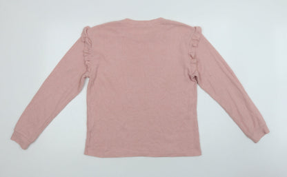 Womens UK Size M New Look Pink Shrug Jumper