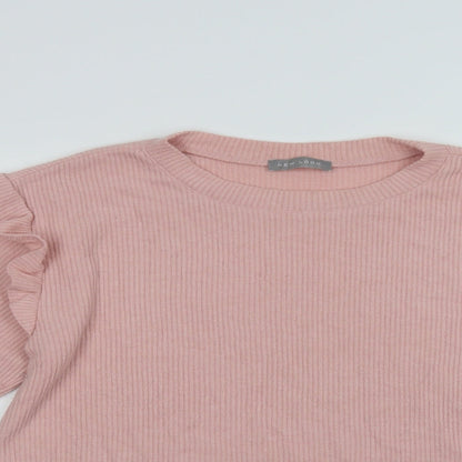 Womens UK Size M New Look Pink Shrug Jumper