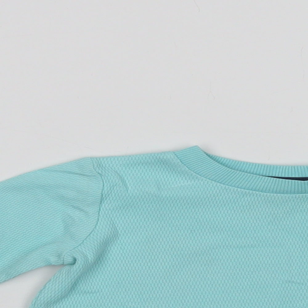 Dunnes Stores Baby Green  Cotton Basic Polo Size 9-12 Months Crew Neck
